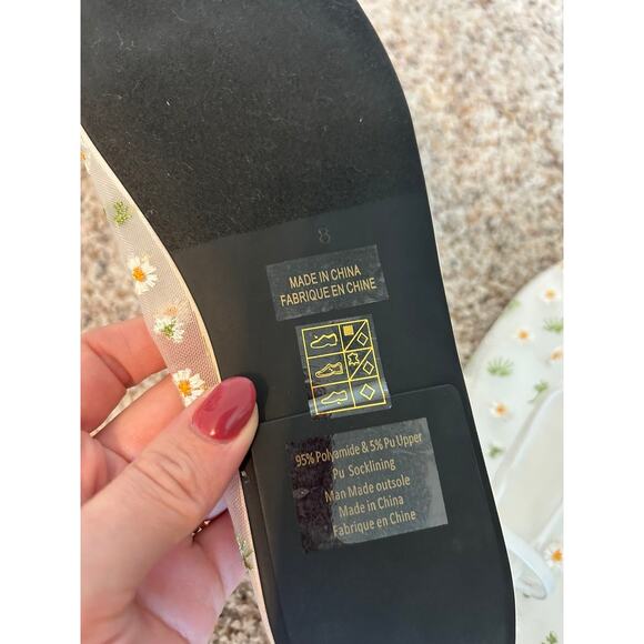 New Jeffrey Campbell Floral Mesh Flats - Picture 7 of 7